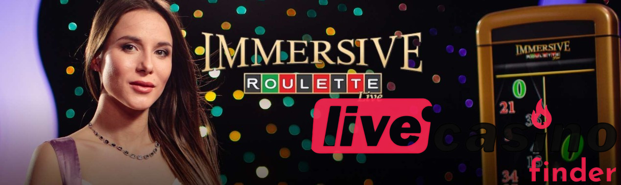 Immersieve roulette live casino.