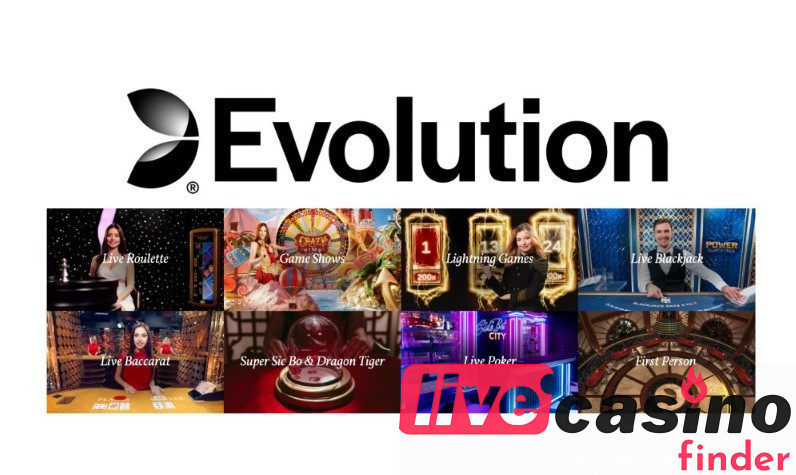 Live-kasinon evoluutiopelaaminen.