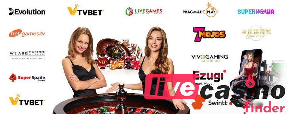 Proveedores de juegos de casino en vivo.