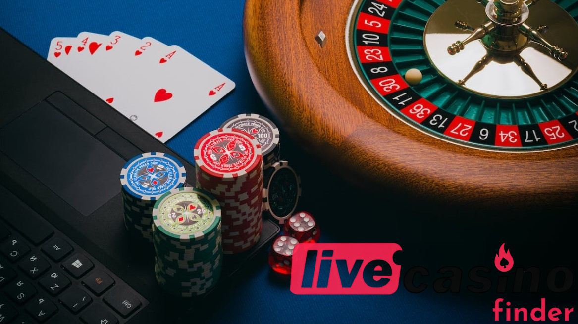 Live kazino užrašų knygelė su rulete.