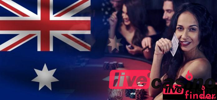 Cassino com dealer ao vivo na Austrália.