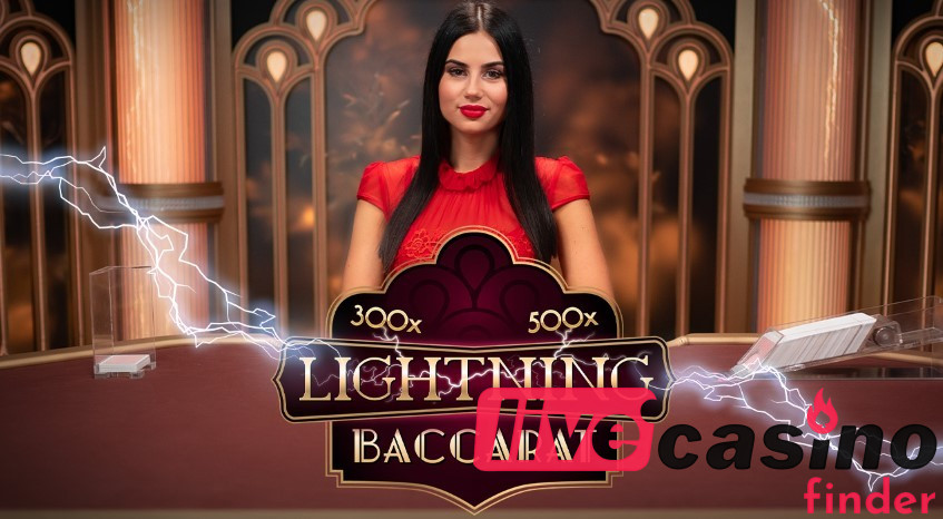 Live dealer lightning baccarat.