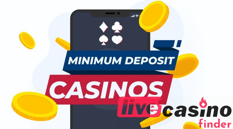 Live dealer minimum depositum kasinoer.
