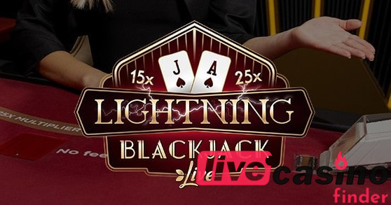 Blackjack relámpago en vivo.