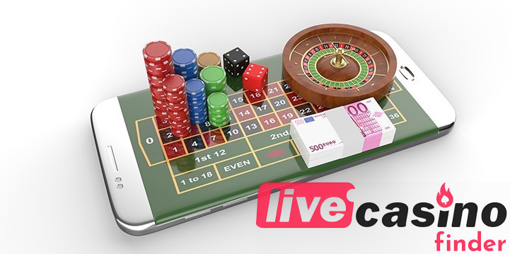 Okostelefon live casino.