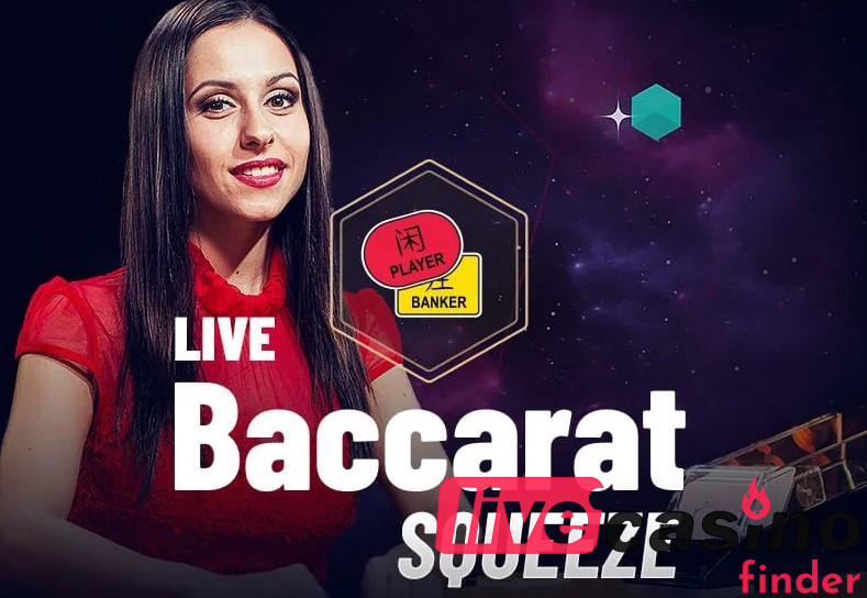 Squeeze baccarat live dealer.
