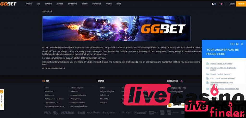 GGbet Live Casino Questions & Answers.