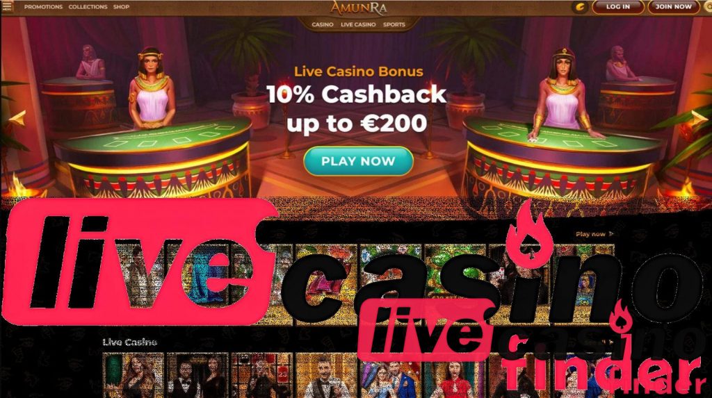 AmunRa Live Casino Bonus.