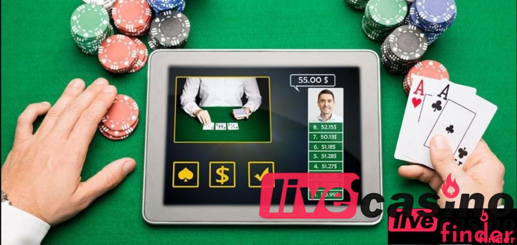 Aplikacja mobilna Bet Live Casino.