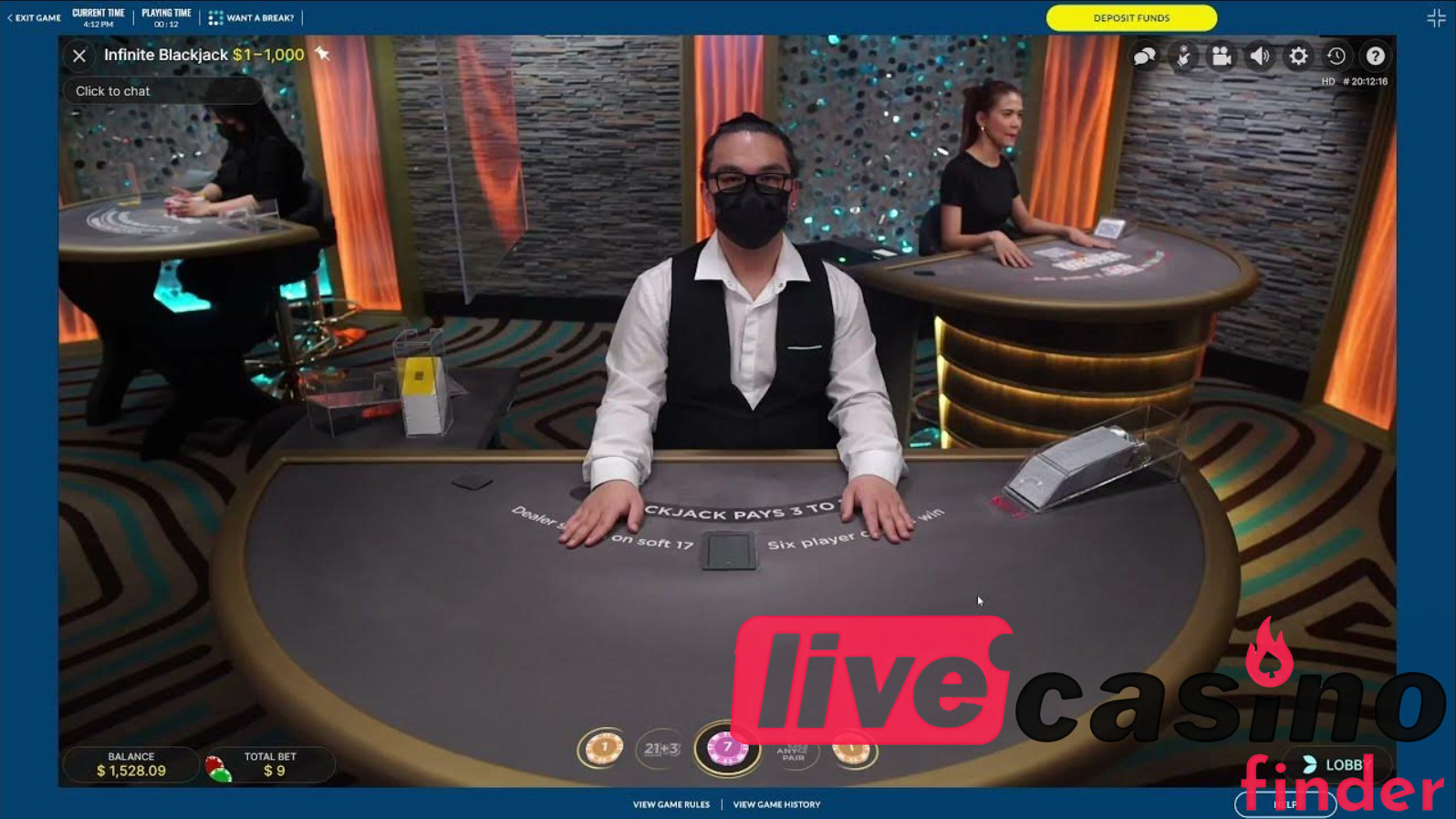 Casino OLG Live Blackjack.