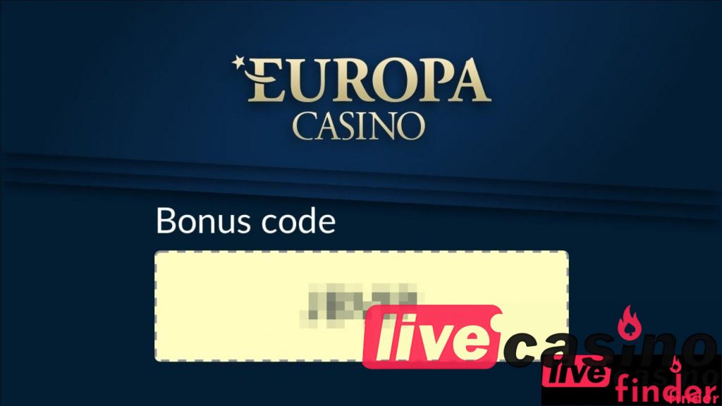 Europa Código de bono de casino en vivo.