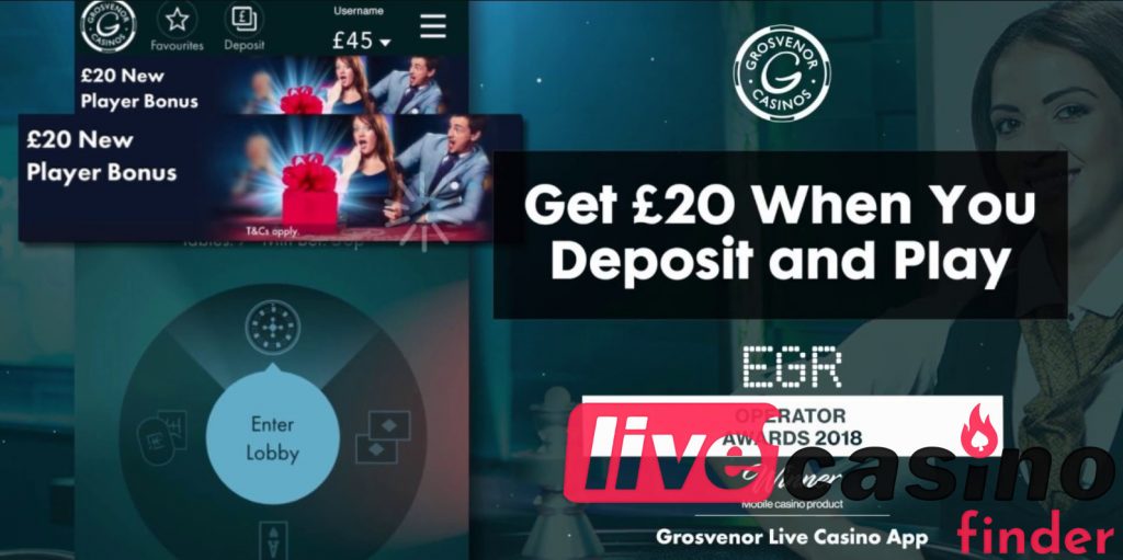 Live Casino Grosvenor Deposit & Play.