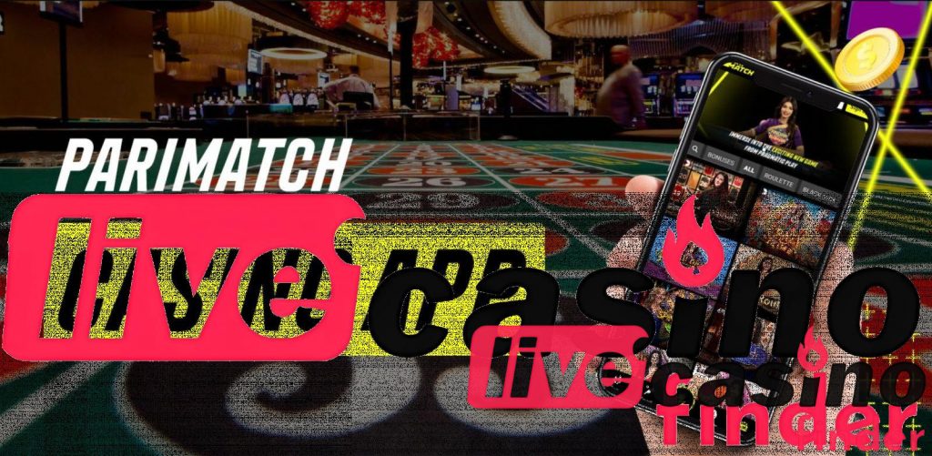 Aplikacija Parimatch Live Casino.