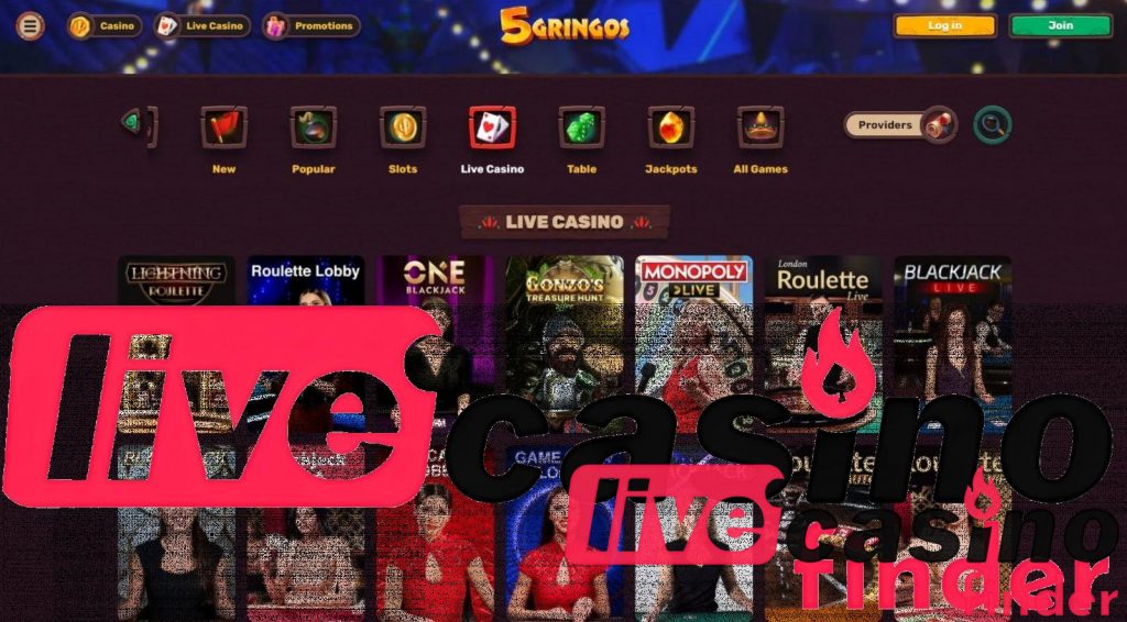 Speel 5 Gringos Casino Live.