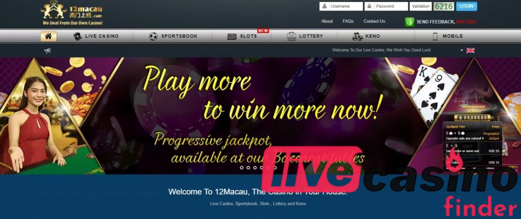Play More 12Macau Live Casino.