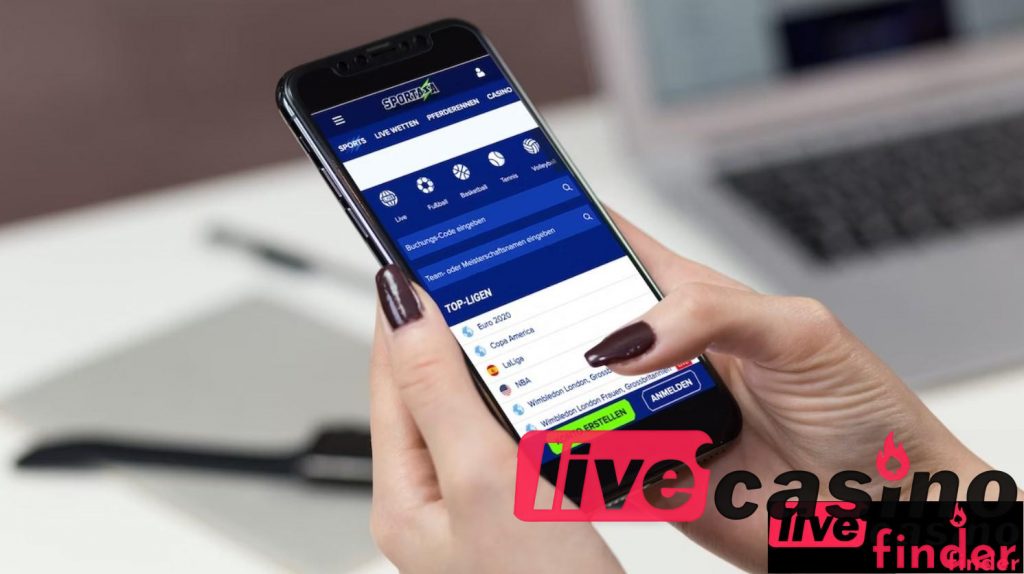 Sportaza Εφαρμογή Live Casino για κινητά.