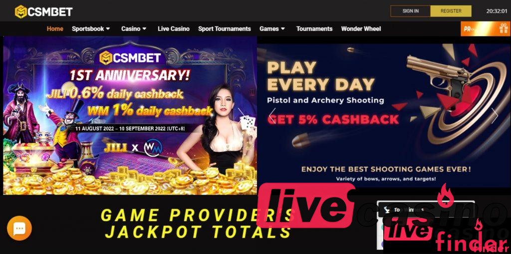 CSMBet Live Casino Play Every Day.