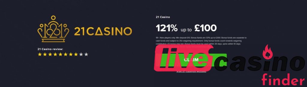 21 Live Casino-anmeldelse.