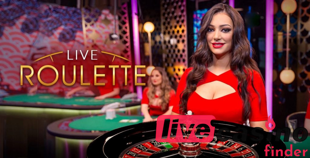 Live Roulette kazino žaidimas.