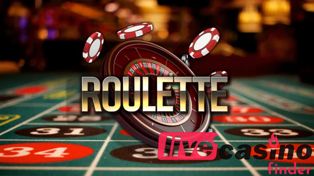 Live Roulette-spel Satsning.
