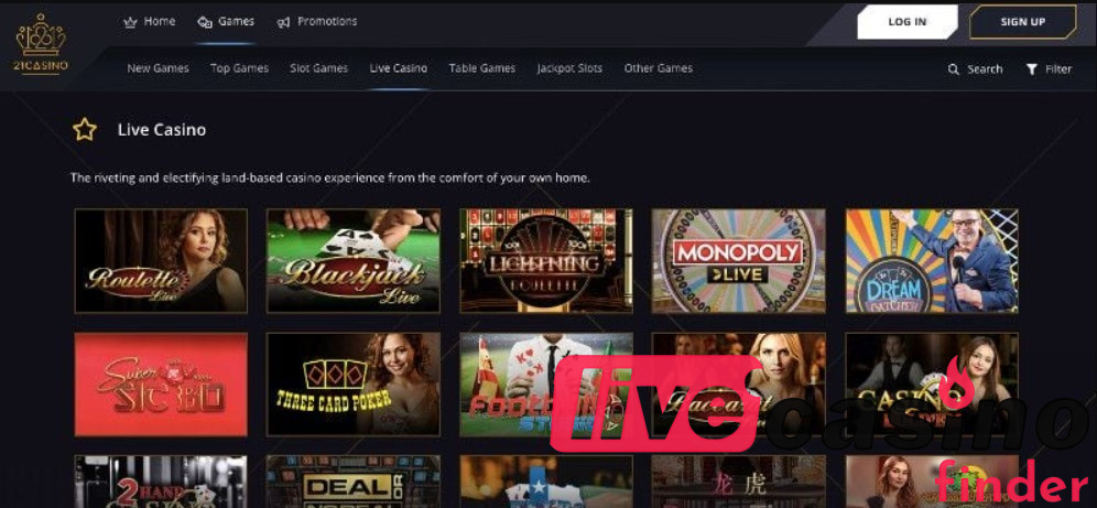 Παίξτε Game At 21 Live Casino Review