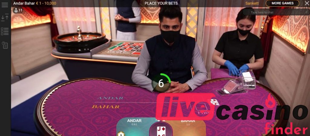 Estratégia vencedora no Live Andar Bahar.