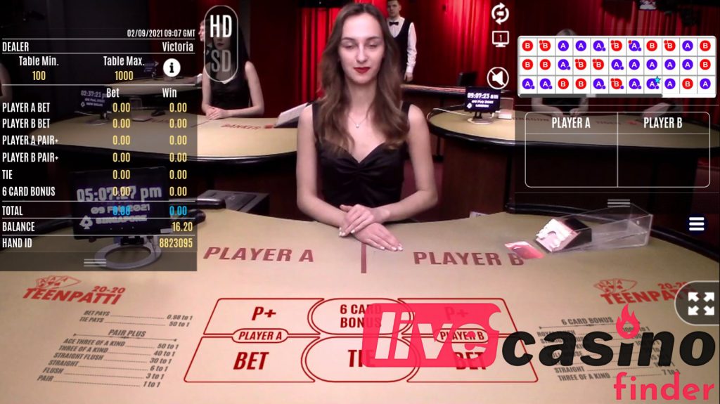 Teen Patti Games Live-jakaja.