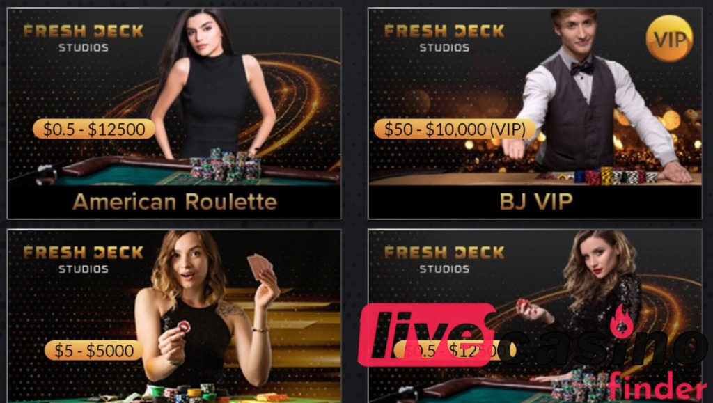 Fresh Deck Studios Cele mai bune jocuri de cazinouri live.