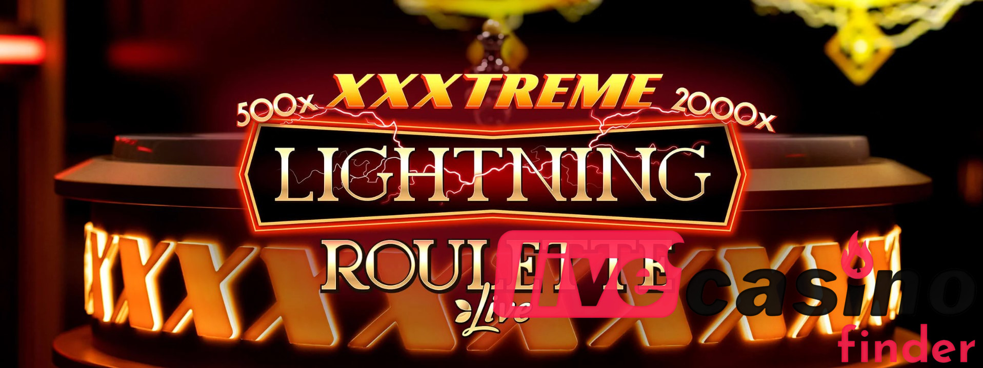 Live XXXTreme Lightning Roulette-spel.