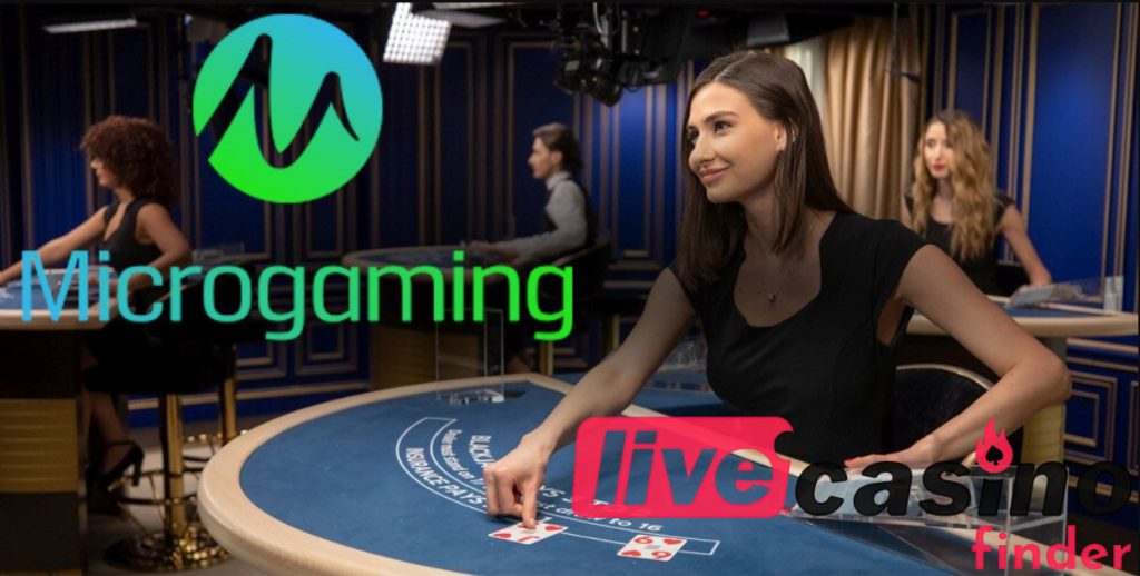 Online casino's Microgaming Live spellen.