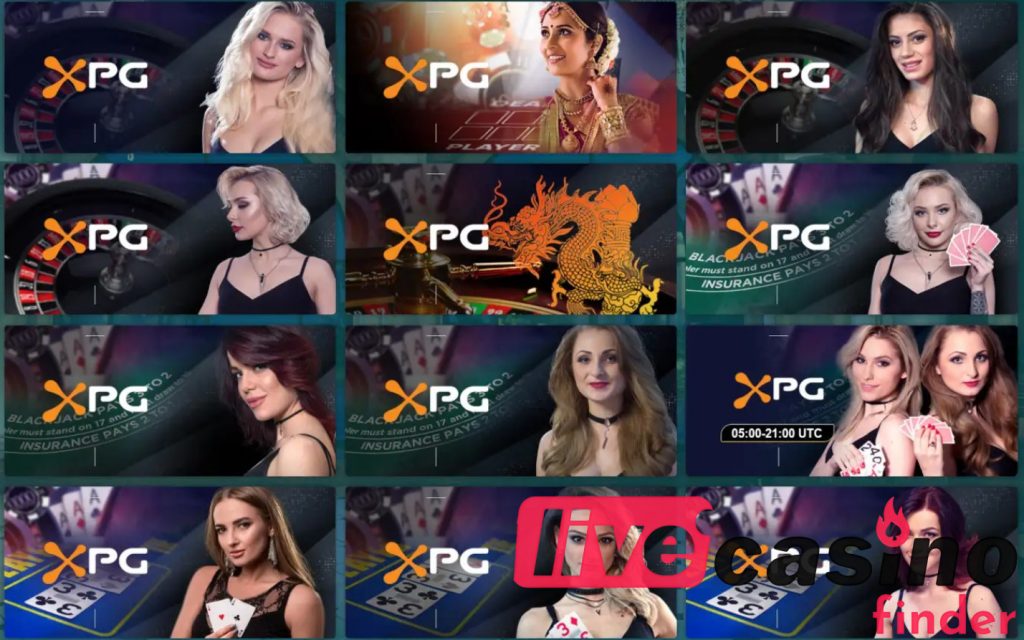 XPRO Gaming Top live casino's.