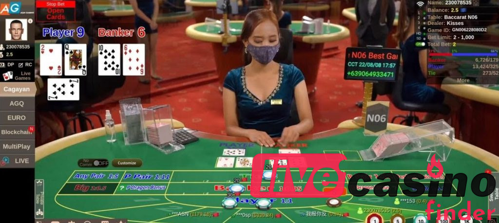 Asia Gaming Live Dealer Classic Games.
