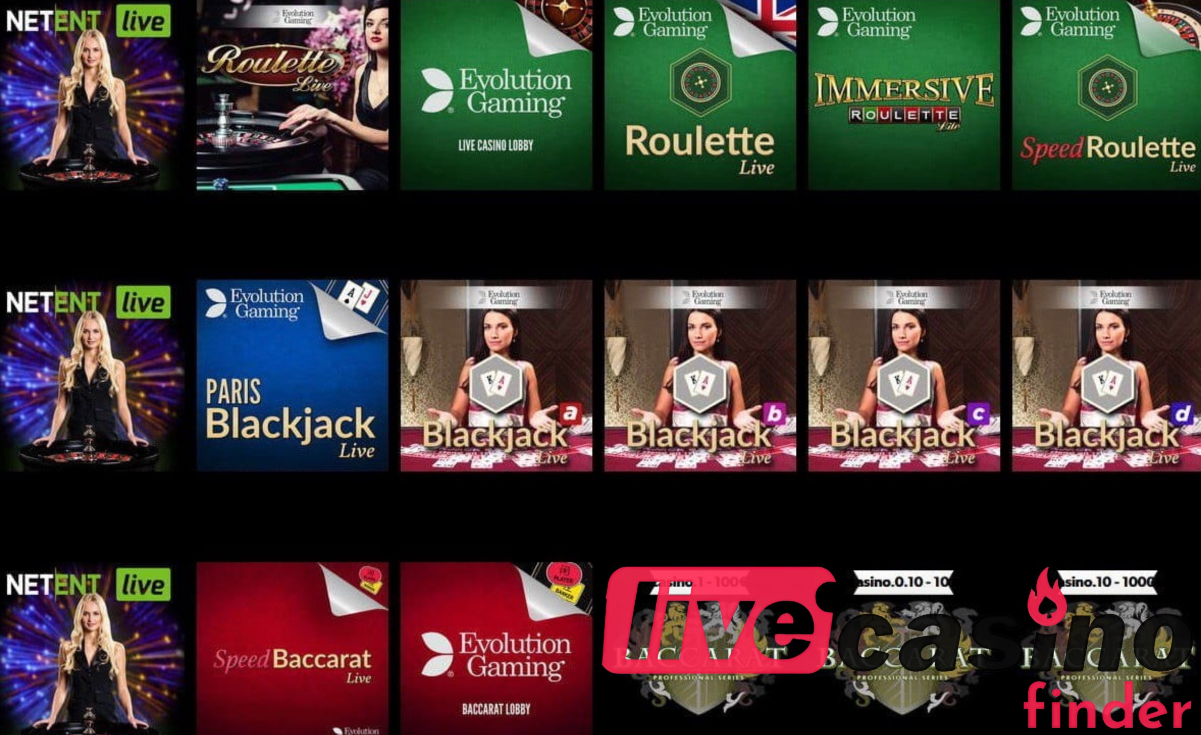 Best Games Live Casinos Sweden.