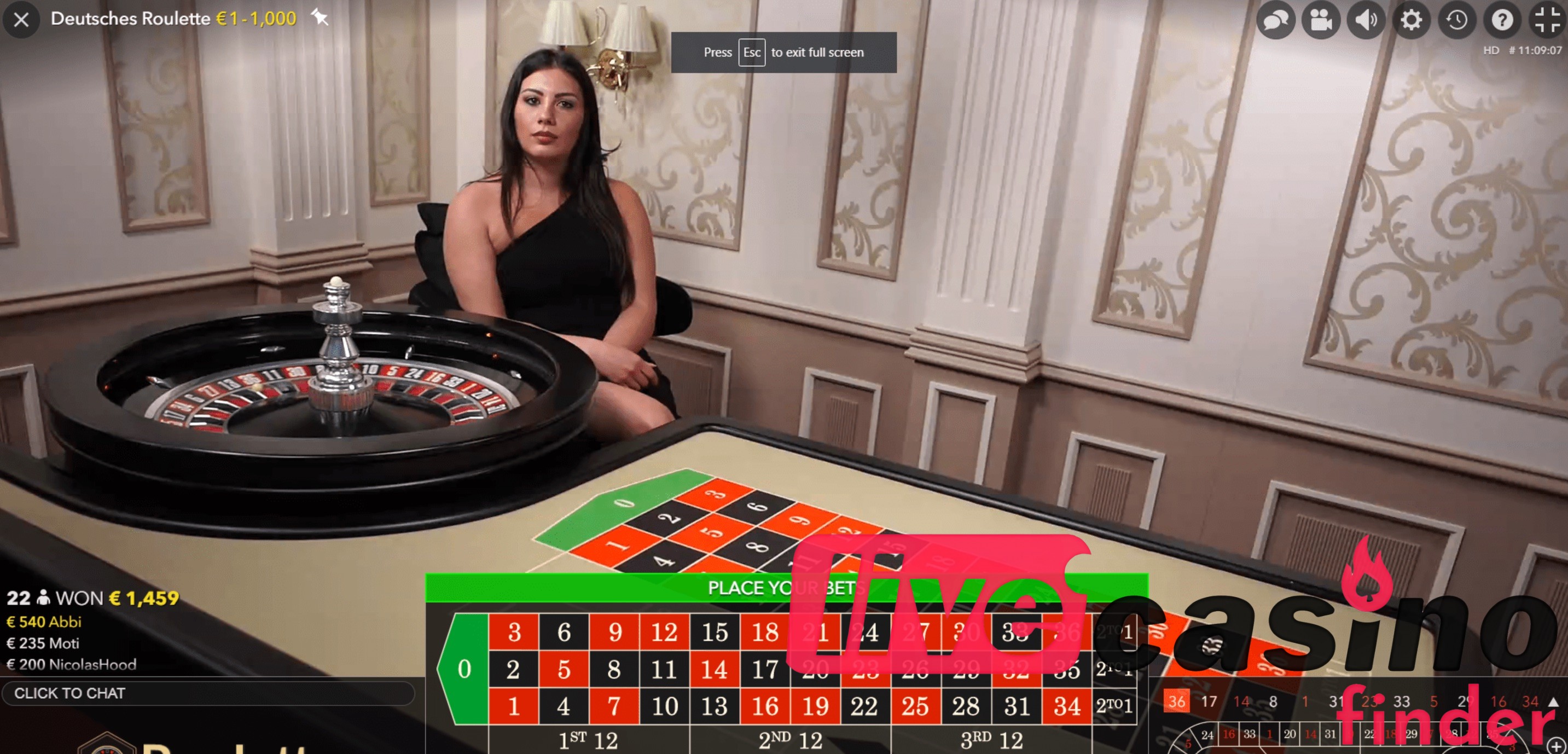 Online hry Live Casino Europe.