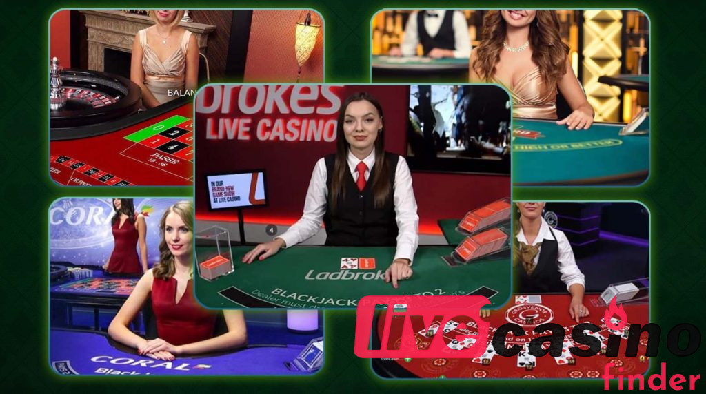 Juegos en vivo de casino en línea.