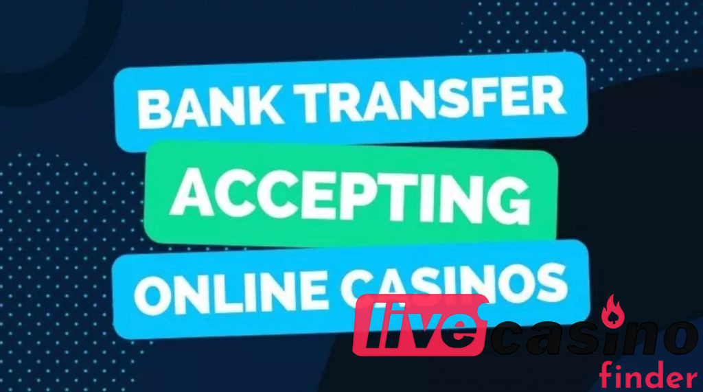 Transferência bancária no cassino on-line.